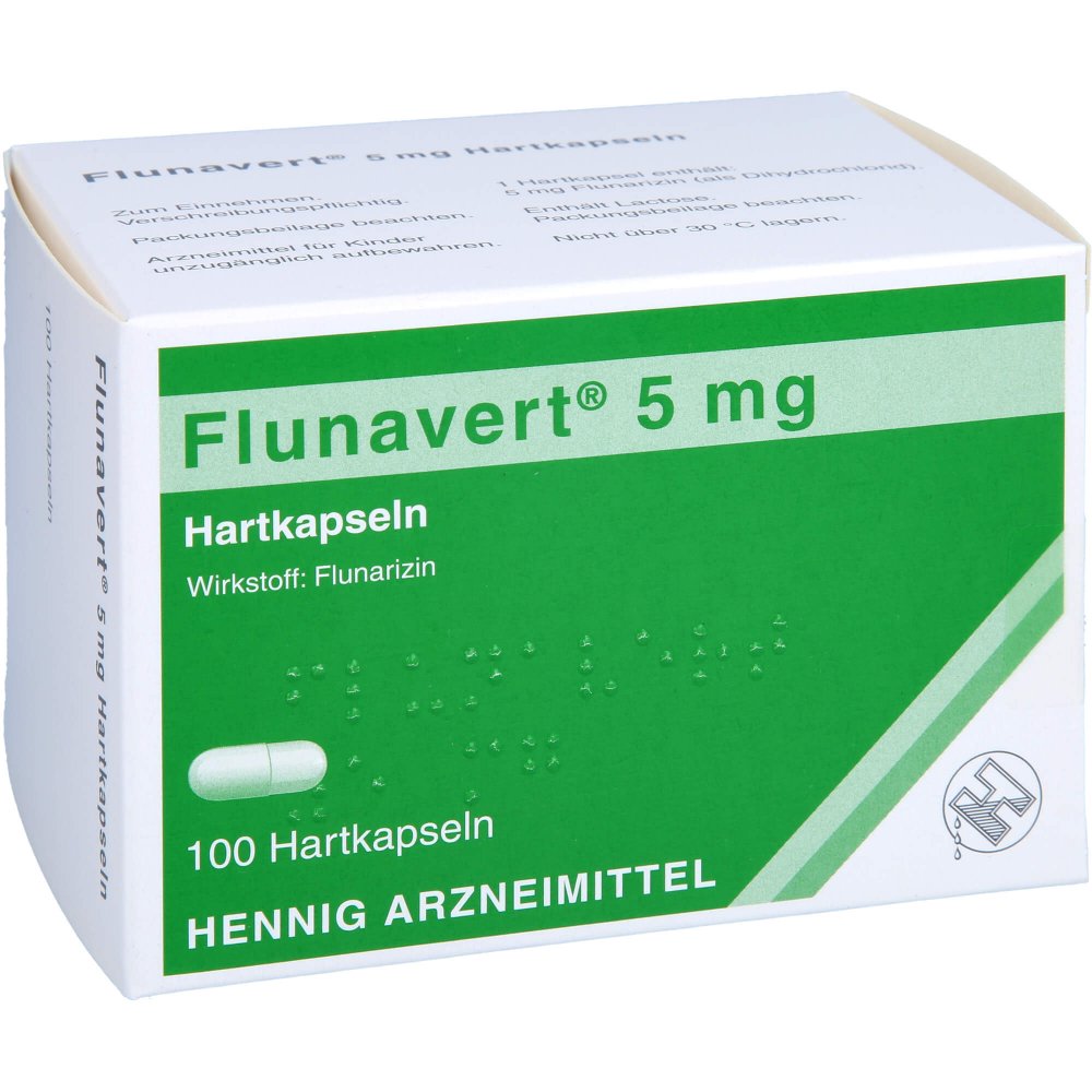 Das Produktfoto zeigt Flunavert 5 Mg Hartkapseln (100 stk) PZN 08701995