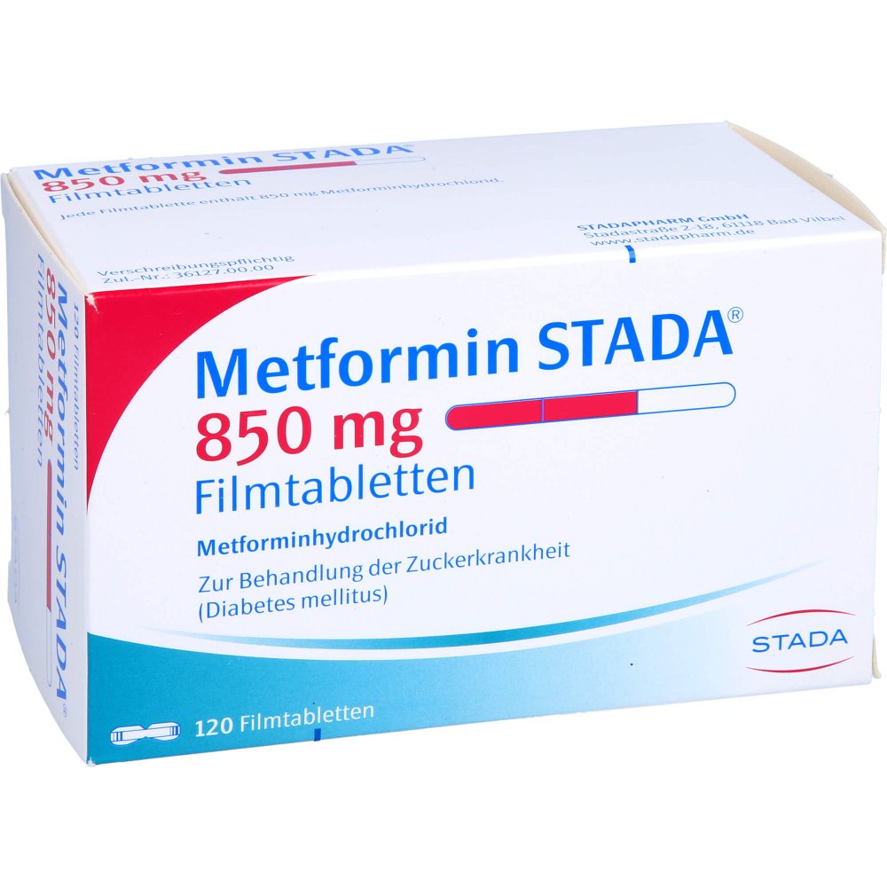 Metformin Stada 850 Mg Filmtabletten (120 stk)