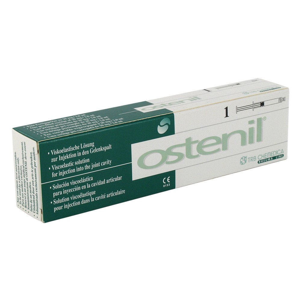 Das Produktfoto zeigt Ostenil 20 Mg Fertigspritzen (1X2 ml) PZN 08761939