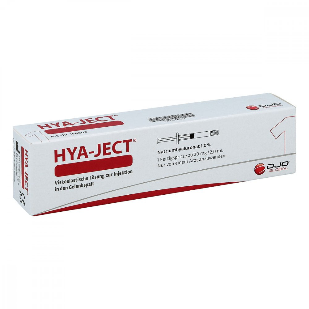 Das Produktfoto zeigt Hya-Ject Fertigspritzen (1 stk) PZN 08770677