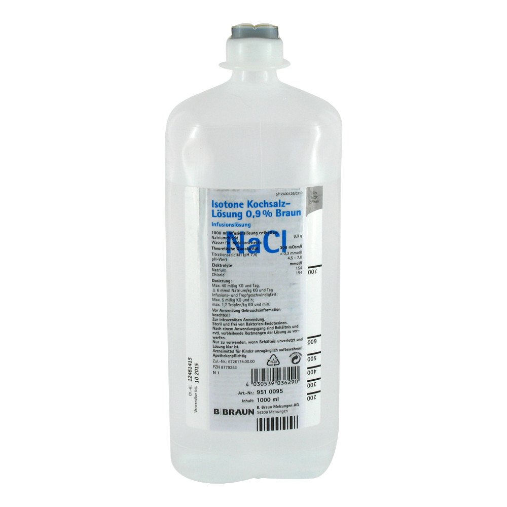 Isotone Kochsalz-Lösung 0,9% Braun Ecoflac Plus (1000 ml)