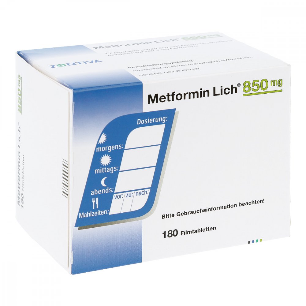 Metformin Lich 850 Mg Filmtabletten (180 stk)
