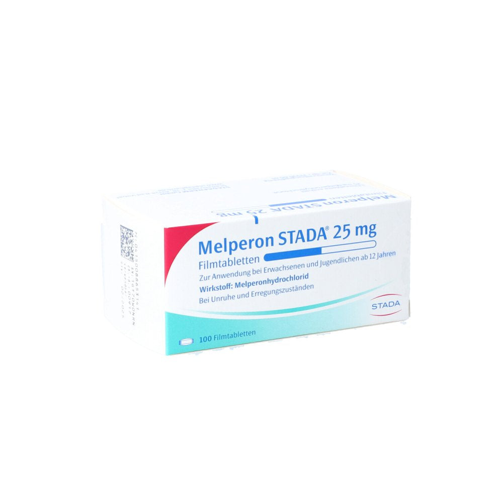 Das Produktfoto zeigt Melperon Stada 25 Mg Filmtabletten (100 stk) PZN 08865314