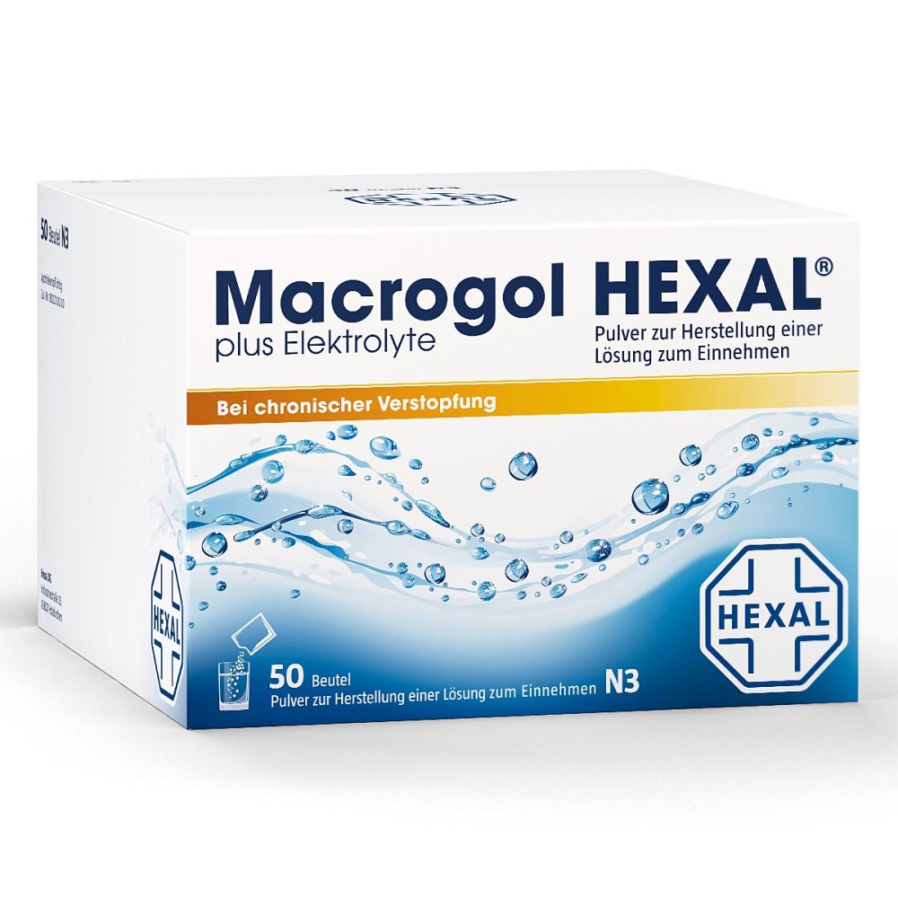 Macrogol Hexal Plus Elektrolyte Plv.Z.H.E.L.Z.E. (50 stk)