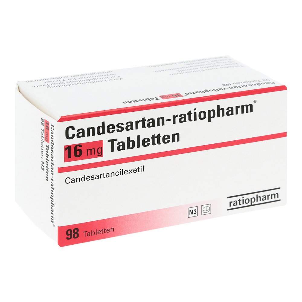Candesartan-Ratiopharm 16 Mg Tabletten (98 stk)