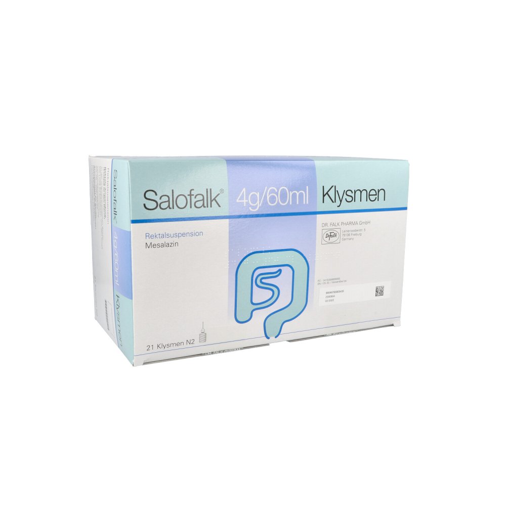 Salofalk 4 G/60 Ml Klysmen Rektalsuspension (21 stk)