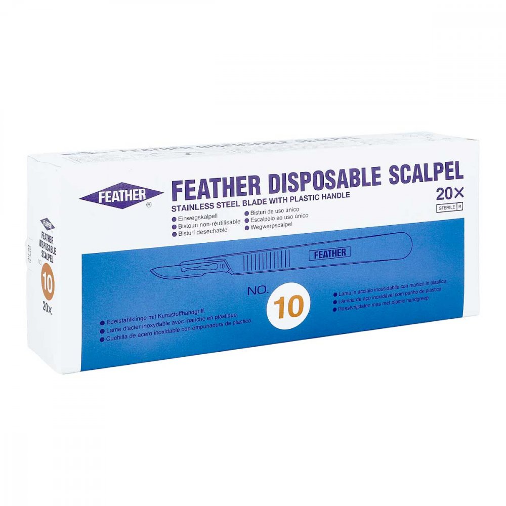 Skalpell Einmal Figur 10 Feather (20 stk)