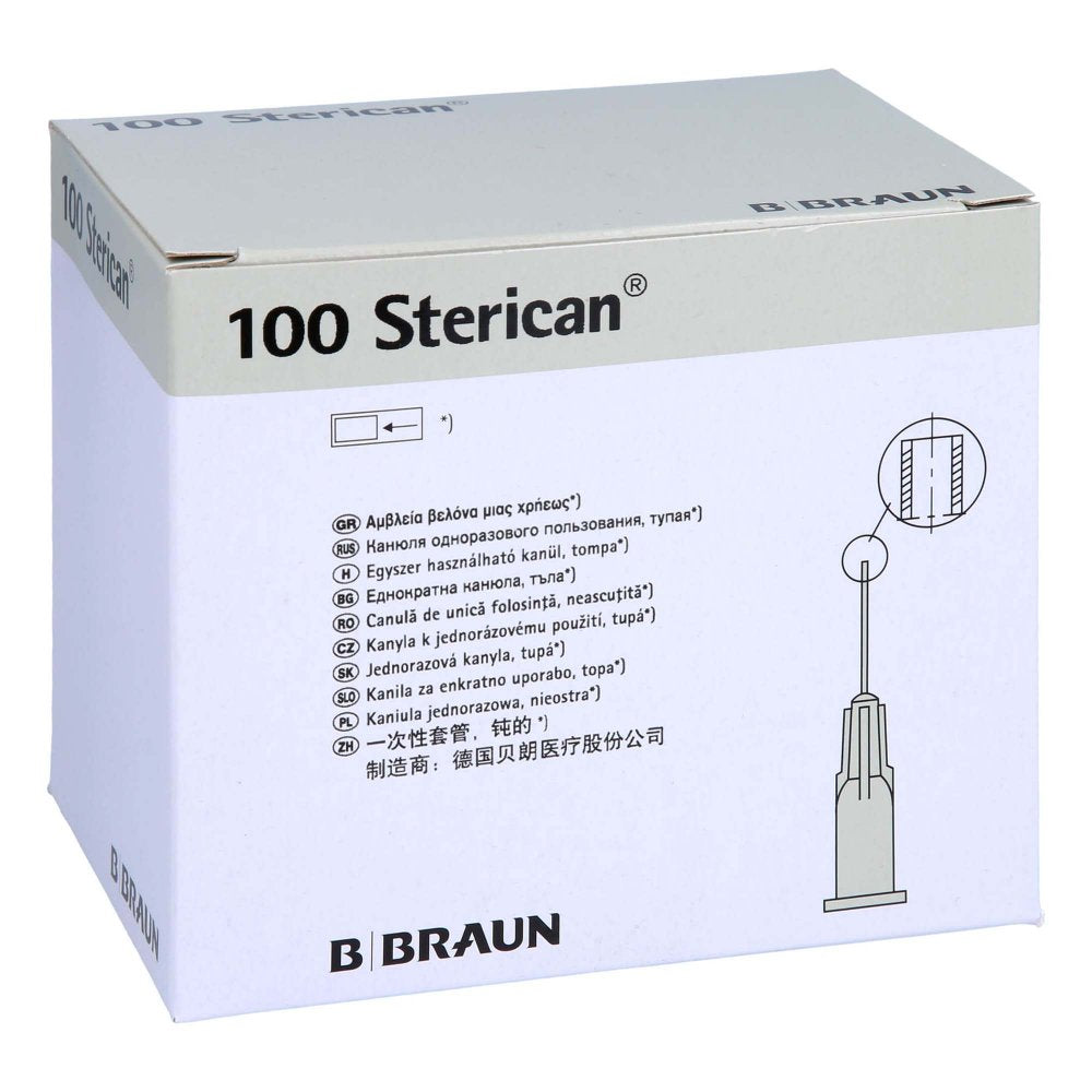 Das Produktfoto zeigt Sterican Kanülen 27 G 0,4x25 Mm Stumpf (100 stk) PZN 08915992