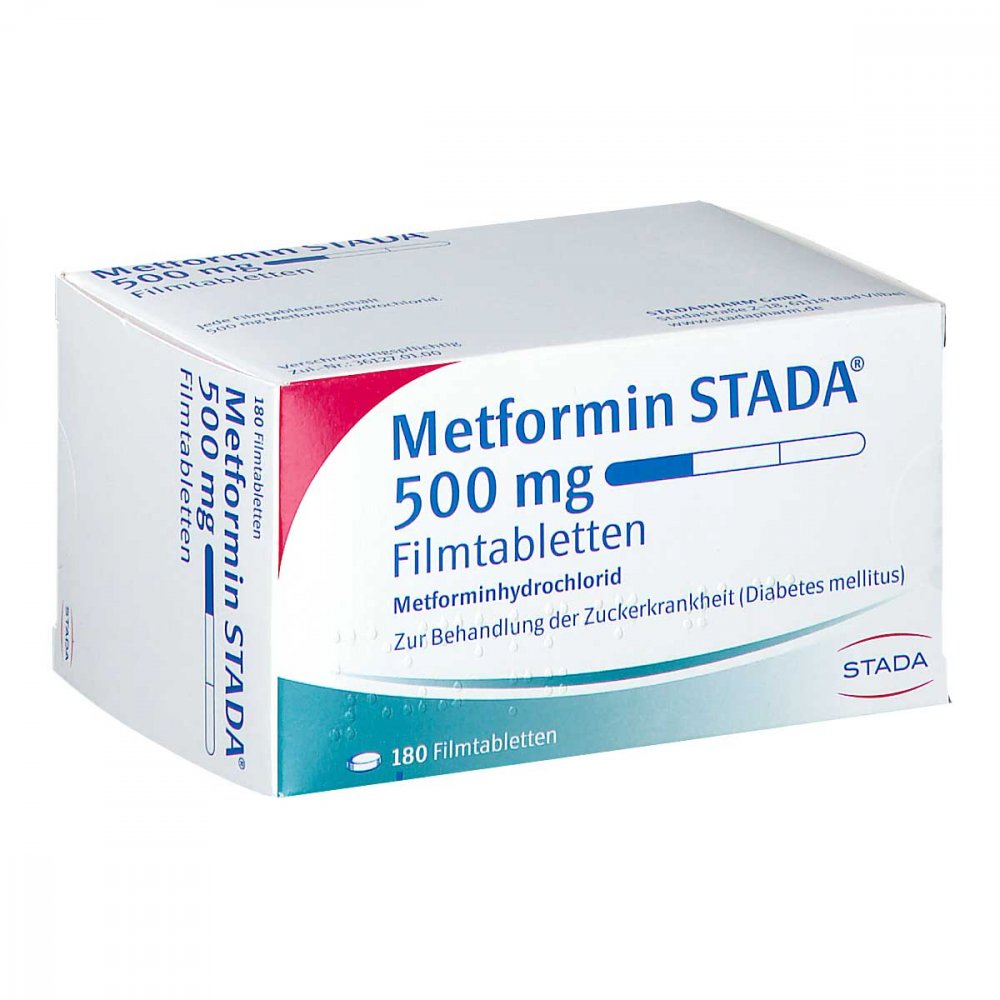 Metformin Stada 500 Mg Filmtabletten (180 stk)
