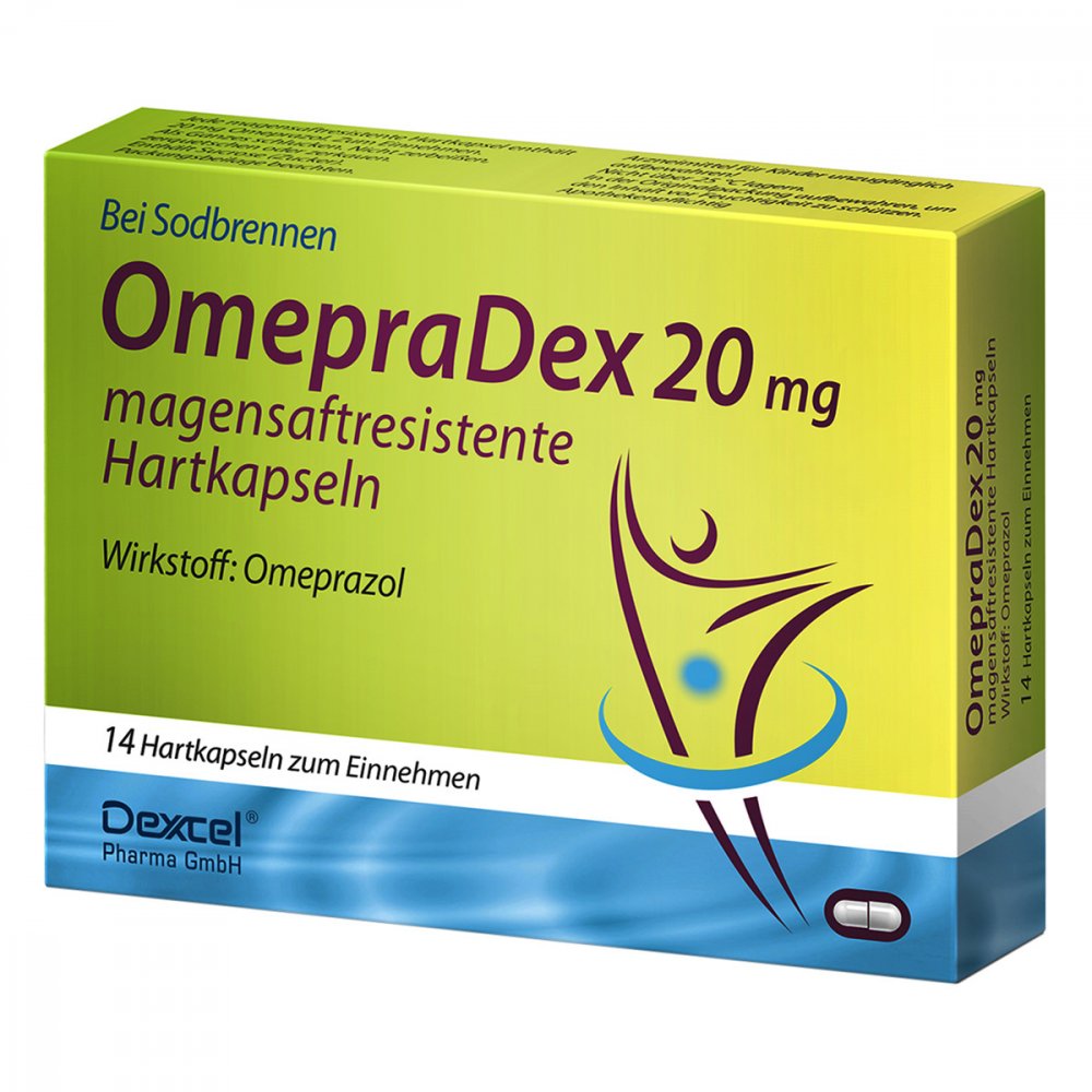 Omepradex 20 Mg Magensaftresistente Hartkapseln (14 stk)