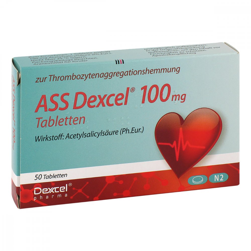 Ass Dexcel 100 Mg Tabletten (50 stk)