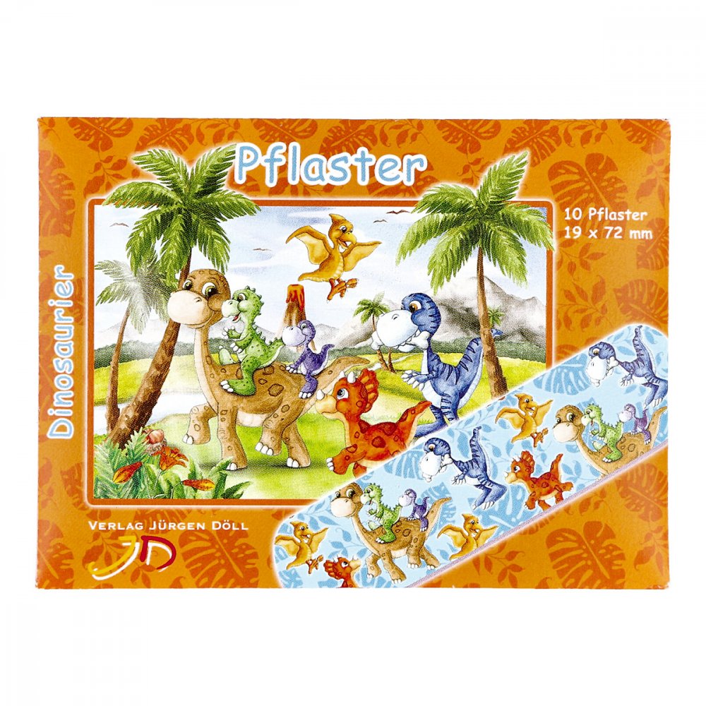 Kinderpflaster Dinosaurier Briefchen (10 stk)
