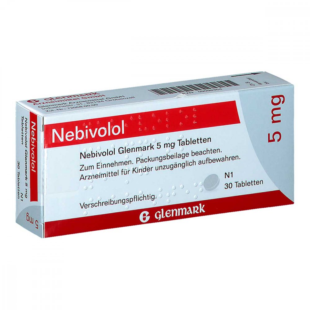 Nebivolol Glenmark 5 Mg Tabletten (30 stk)
