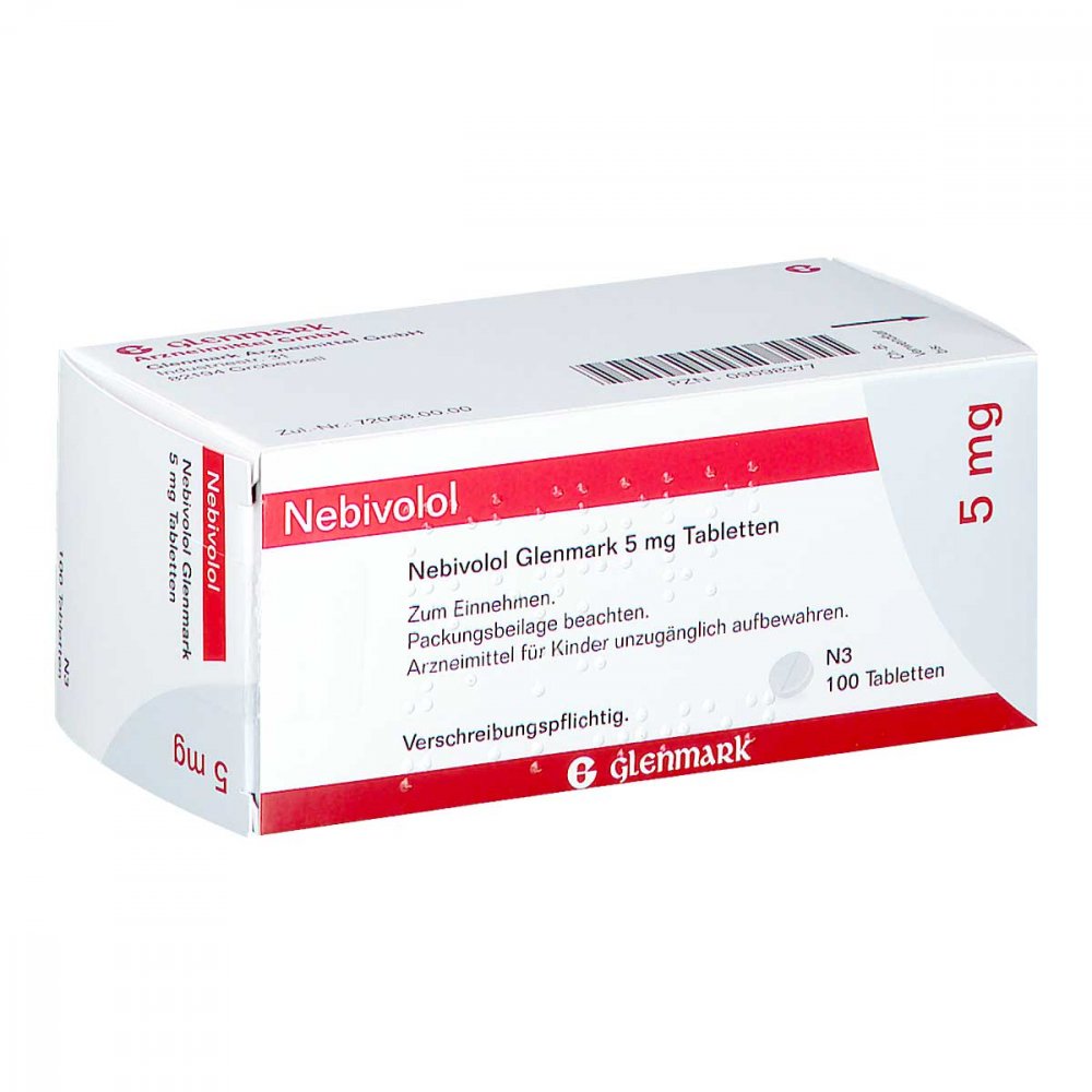 Nebivolol Glenmark 5 Mg Tabletten (100 stk)