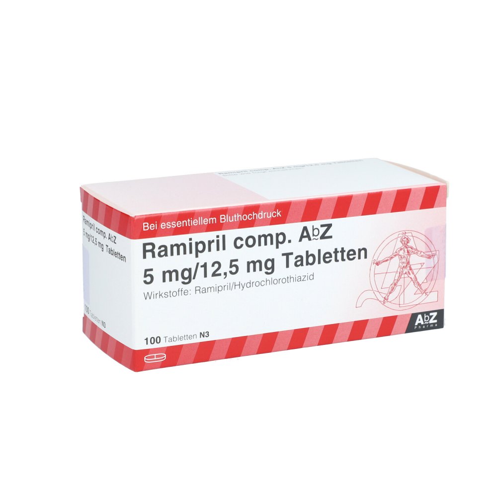 Ramipril Comp. Abz 5 Mg/12,5 Mg Tabletten (100 stk)