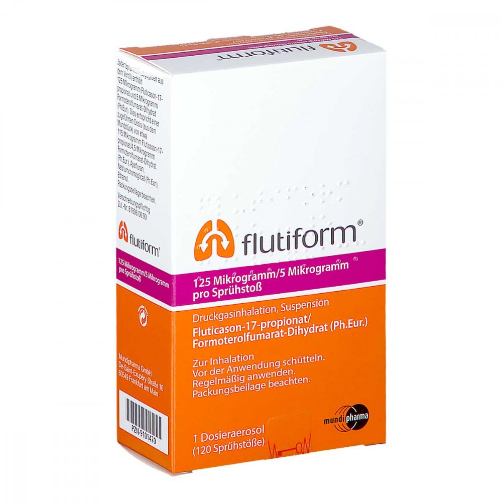 Flutiform 125 Μg/5 Μg 120 Hub Dosieraerosol (1 stk)