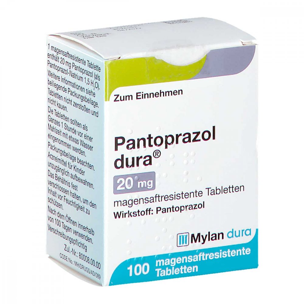 Pantoprazol Dura 20 Mg Magensaftres.Tabletten (100 stk)