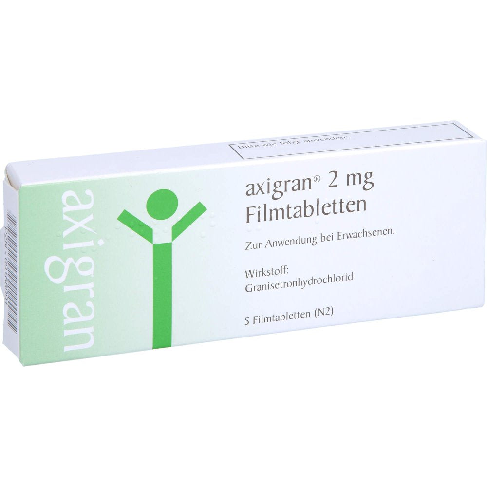 Das Produktfoto zeigt Axigran 2 Mg Filmtabletten (5 stk) PZN 09188991