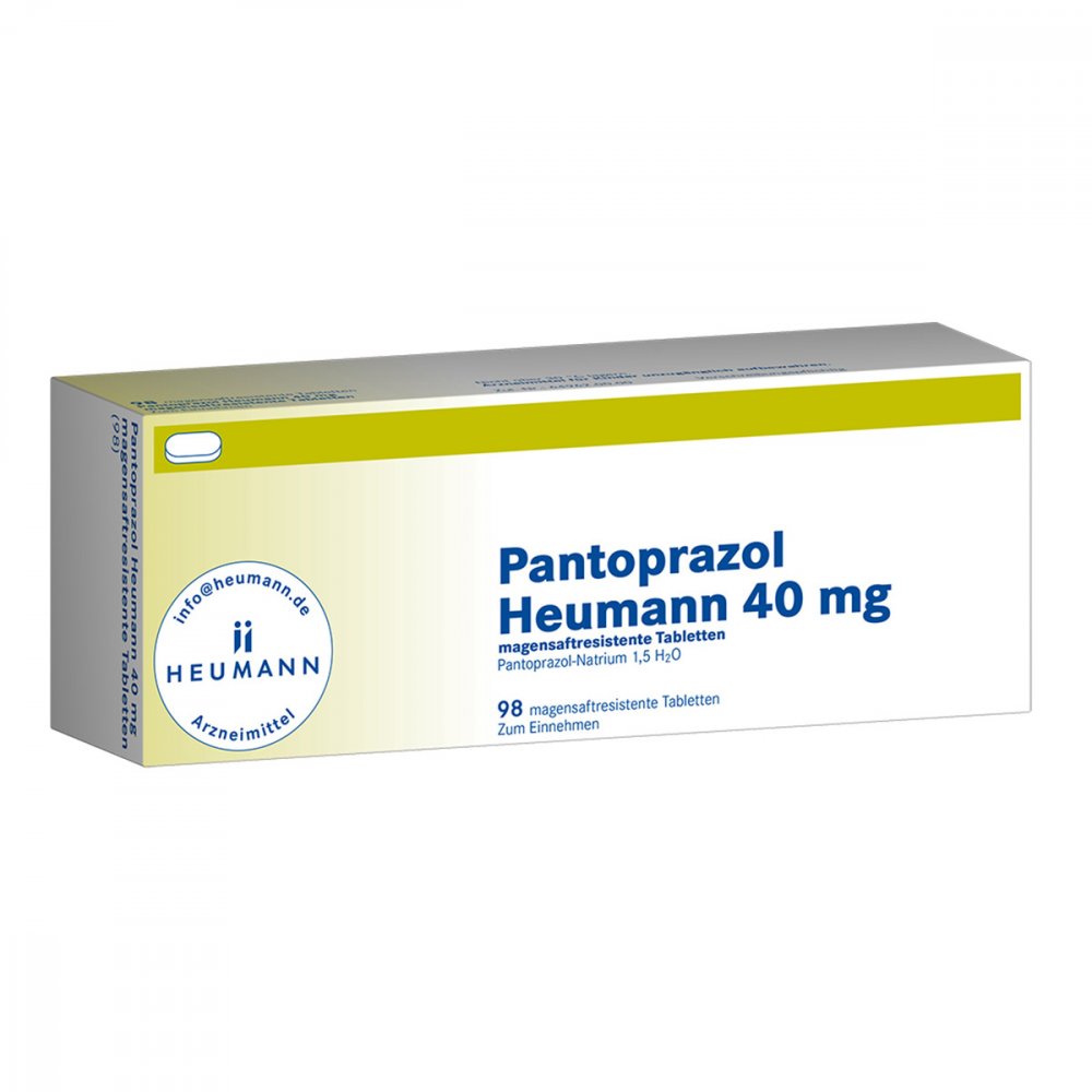 Pantoprazol Heumann 40 Mg Magensaftres.Tabletten (98 stk)