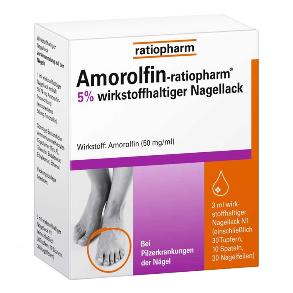 Amorolfin-Ratiopharm 5% Wirkstoffhalt.Nagellack (5 ml)