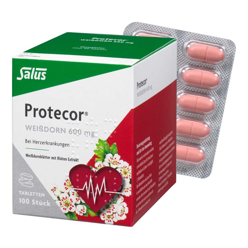 Protecor Weißdorn 600 Mg Filmtabletten (100 stk)