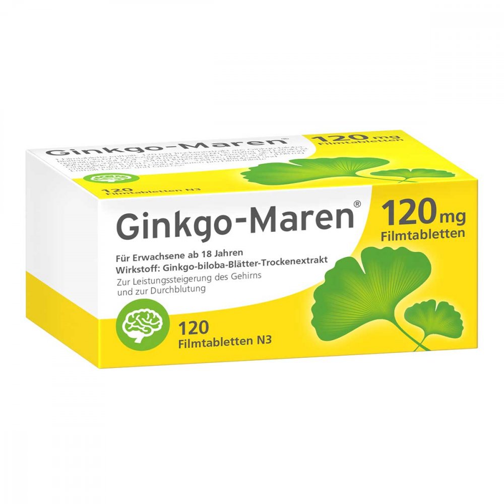 Ginkgo-Maren 120 Mg Filmtabletten (120 stk)