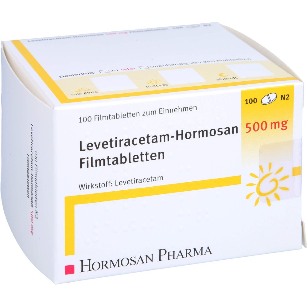 Levetiracetam Hormosan 500 Mg Filmtabletten (100 stk)
