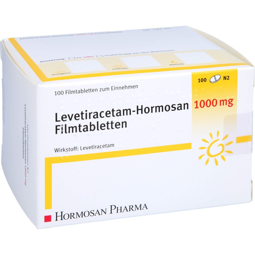 Levetiracetam Hormosan 1000 Mg Filmtabletten (100 stk)
