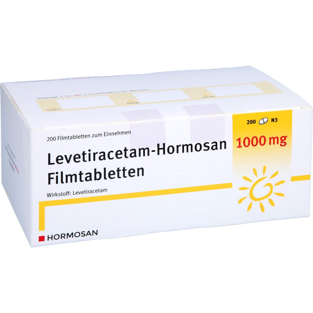 Levetiracetam Hormosan 1000 Mg Filmtabletten (200 stk)