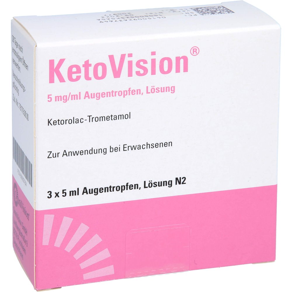 Das Produktfoto zeigt Ketovision 5 Mg/Ml Augentropfen (3X5 ml) PZN 09263764