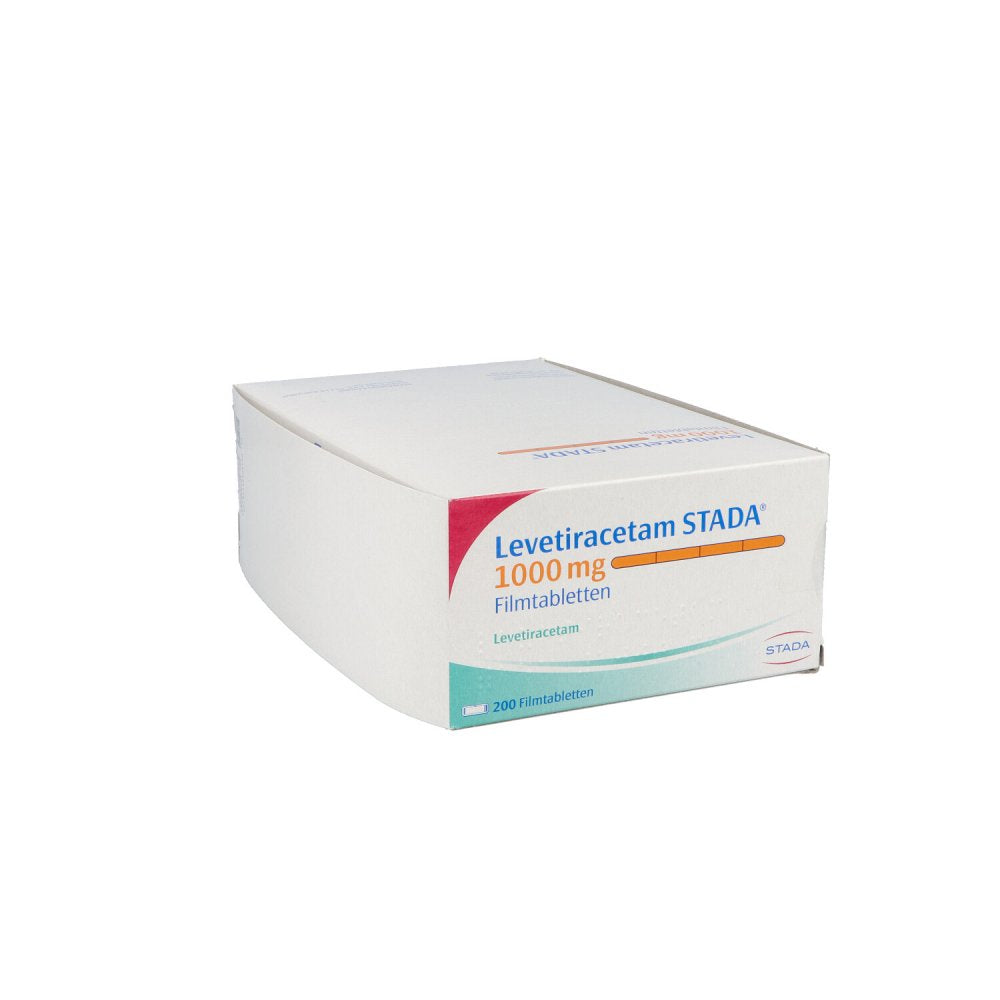 Das Produktfoto zeigt Levetiracetam Stada 1000 Mg Filmtabletten (200 stk) PZN 09277915