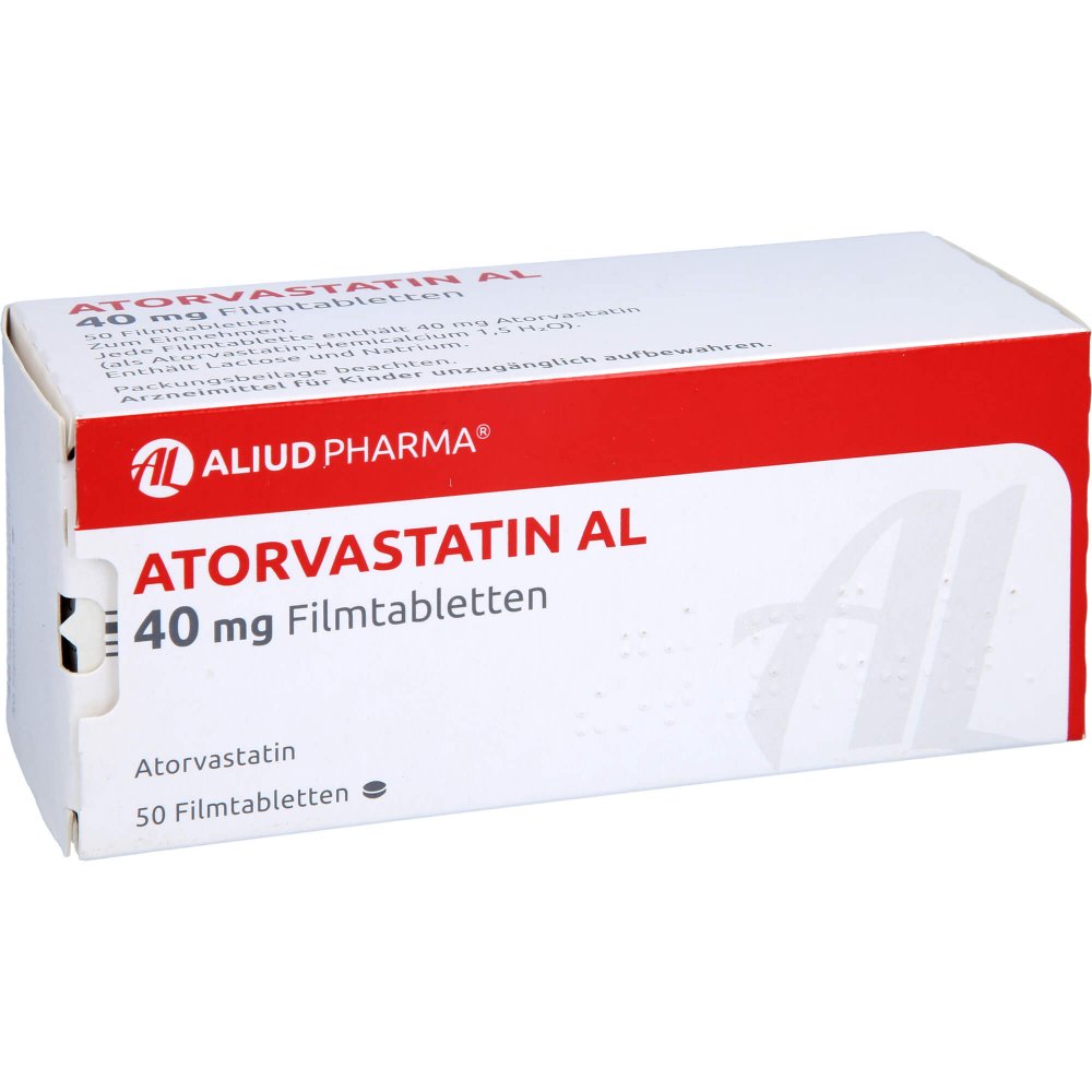 Atorvastatin Al 40 Mg Filmtabletten (50 stk)
