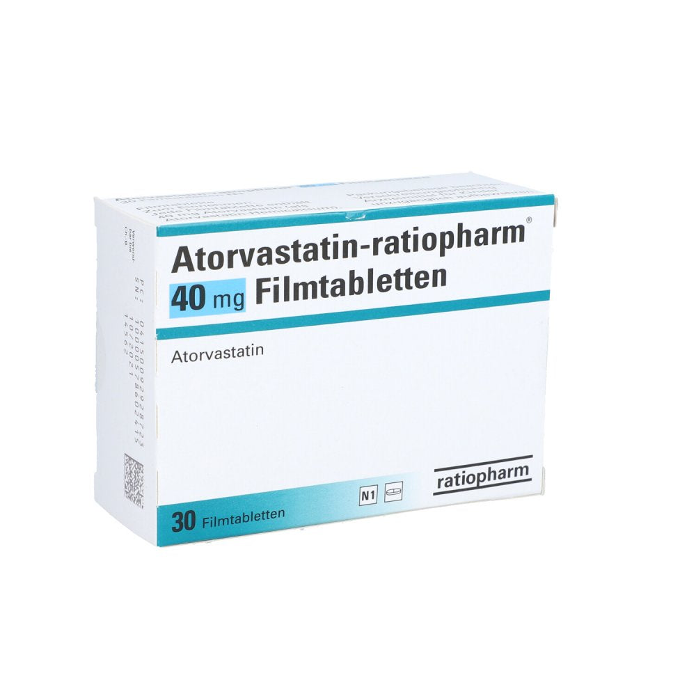 Atorvastatin-Ratiopharm 40 Mg Filmtabletten (30 stk)