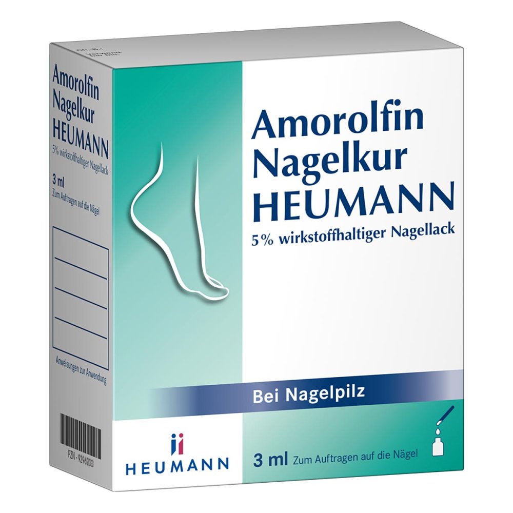 Amorolfin Nagelkur Heumann 5% Wst.Halt.Nagellack (3 ml)