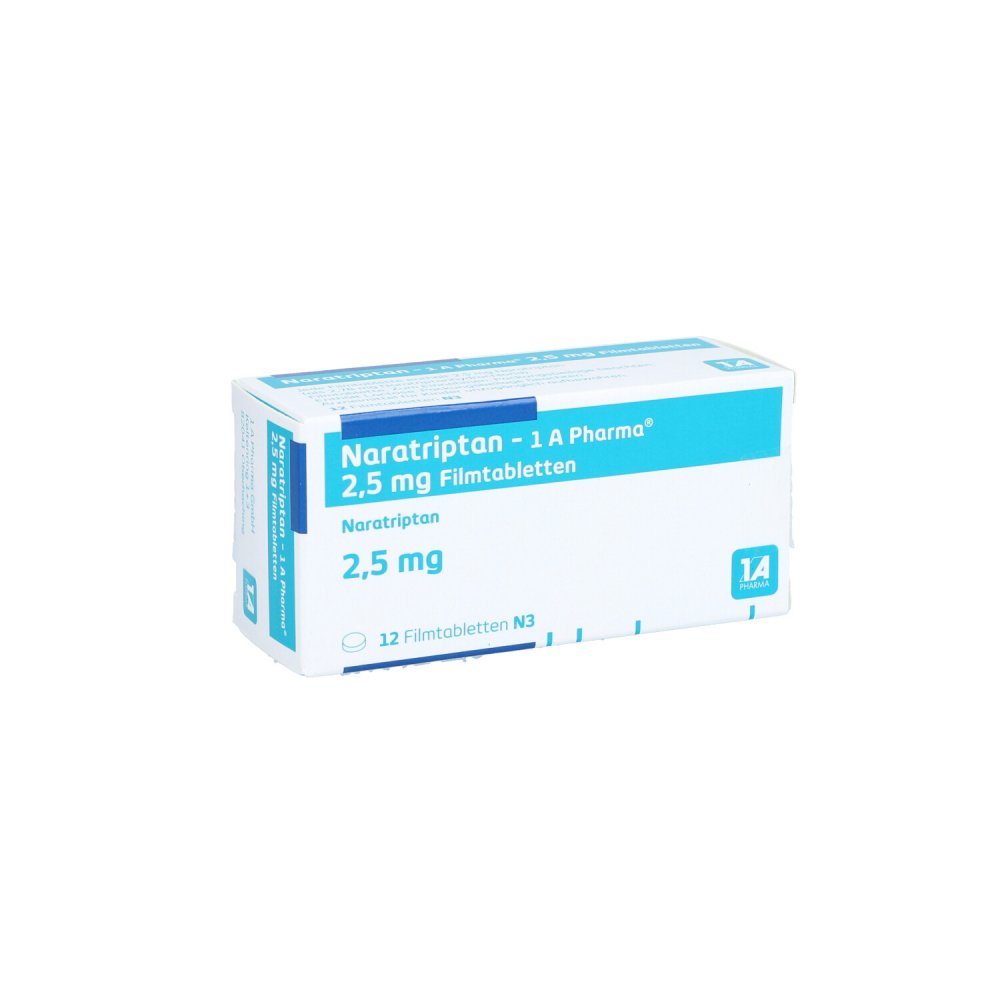 Naratriptan-1a Pharma 2,5 Mg Filmtabletten (12 stk)