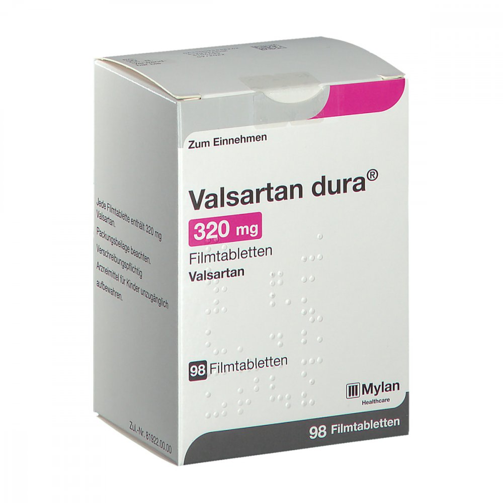 Valsartan Dura 320 Mg Filmtabletten (98 stk)