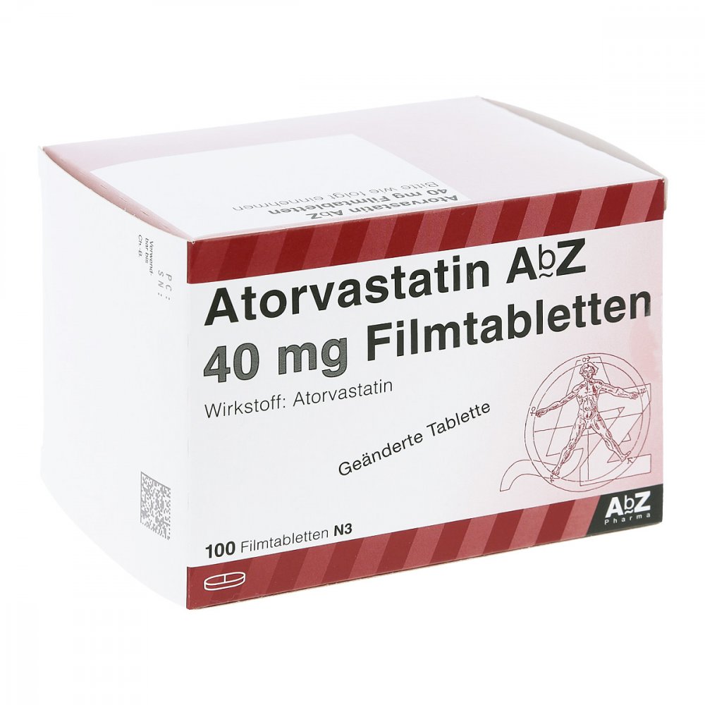 Atorvastatin Abz 40 Mg Filmtabletten (100 stk)