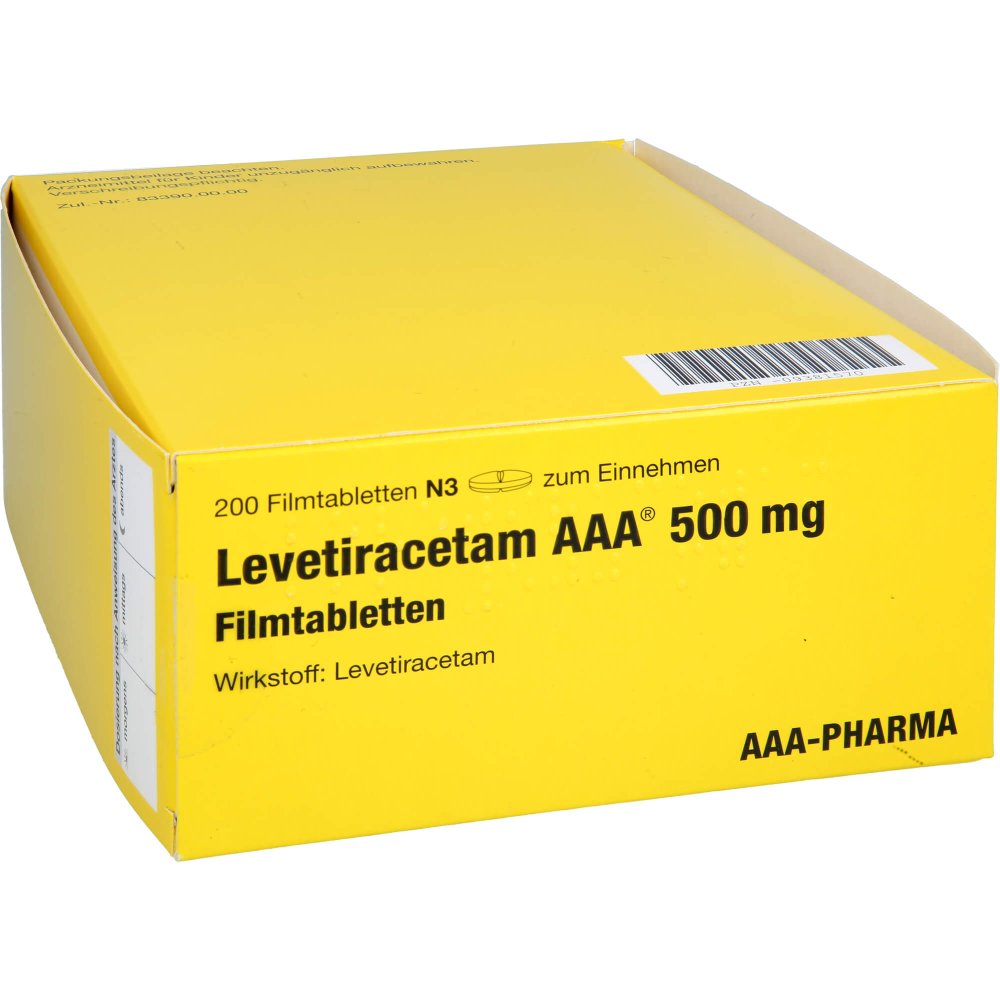 Levetiracetam Aaa 500 Mg Filmtabletten (200 stk)