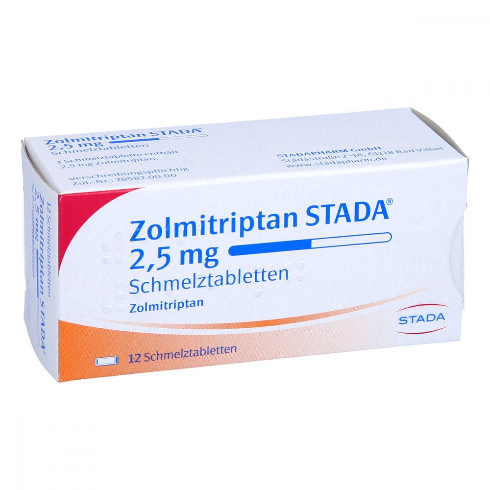 Zolmitriptan Stada 2,5 Mg Schmelztabletten (12 stk)