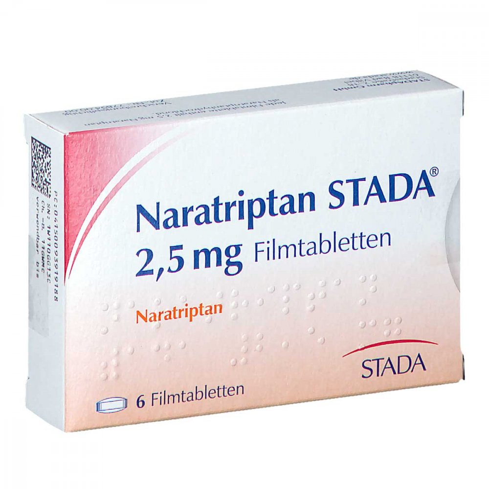 Naratriptan Stada 2,5 Mg Filmtabletten (6 stk)