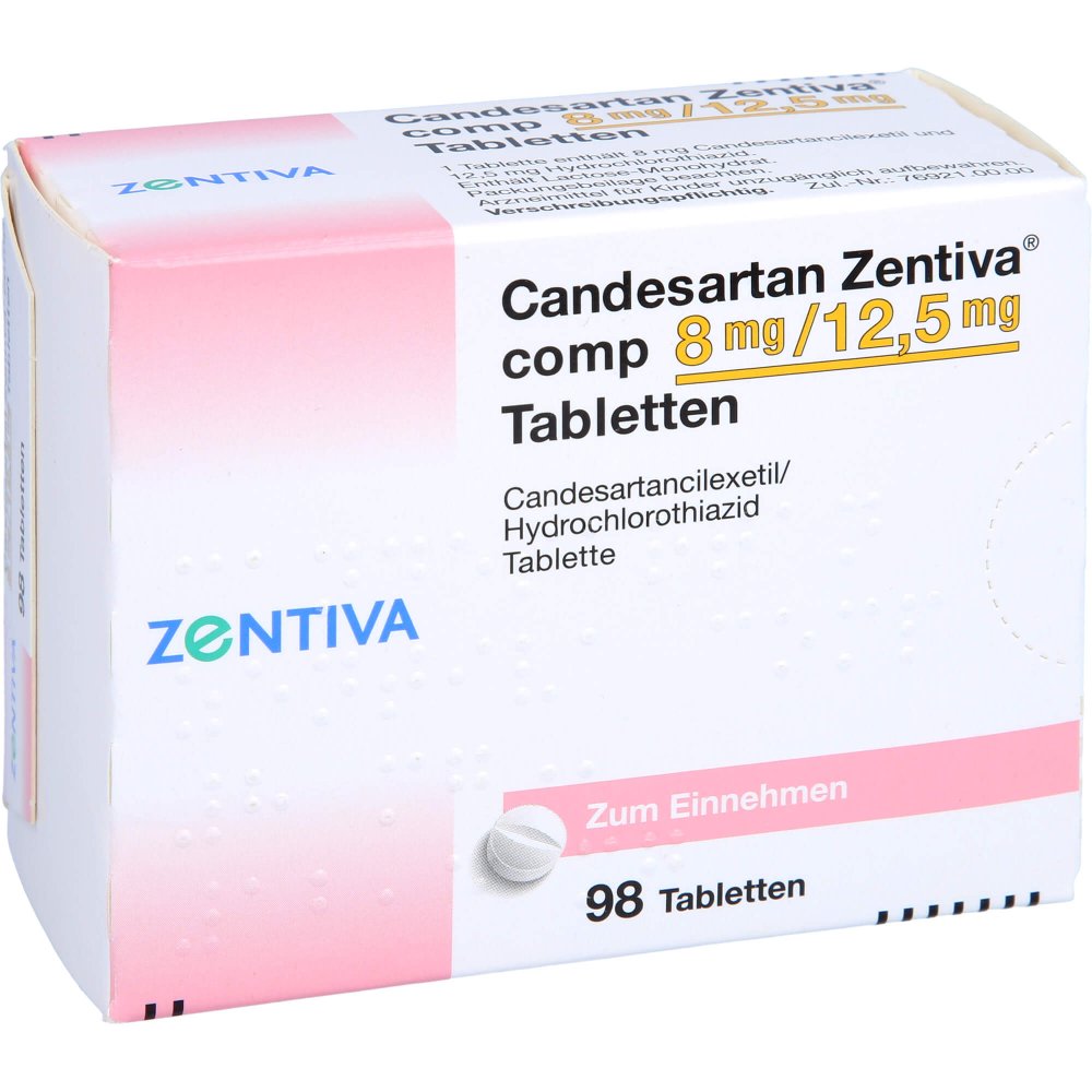 Candesartan Zentiva Comp 8 Mg/12,5 Mg Tabletten (98 stk)