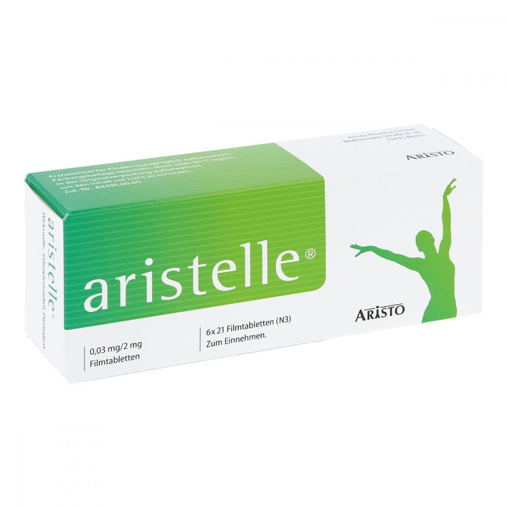 Aristelle 0,03 Mg/2 Mg Filmtabletten (6X21 stk)