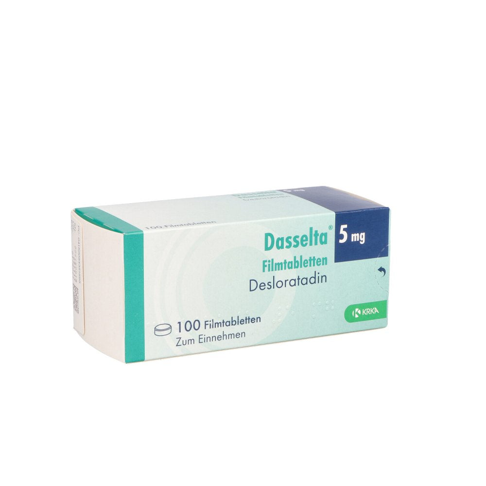 Das Produktfoto zeigt Dasselta 5 Mg Filmtabletten (100 stk) PZN 09435188