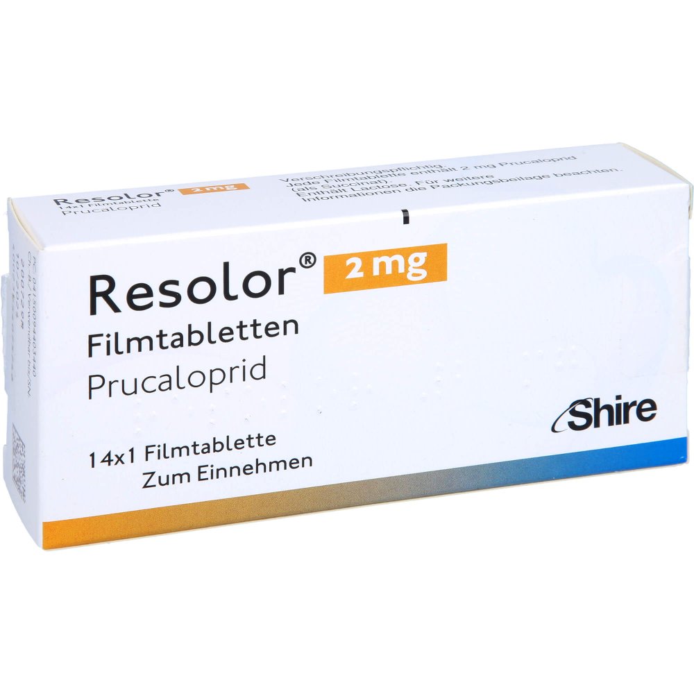 Das Produktfoto zeigt Resolor 2 Mg Filmtabletten (14 stk) PZN 09440344