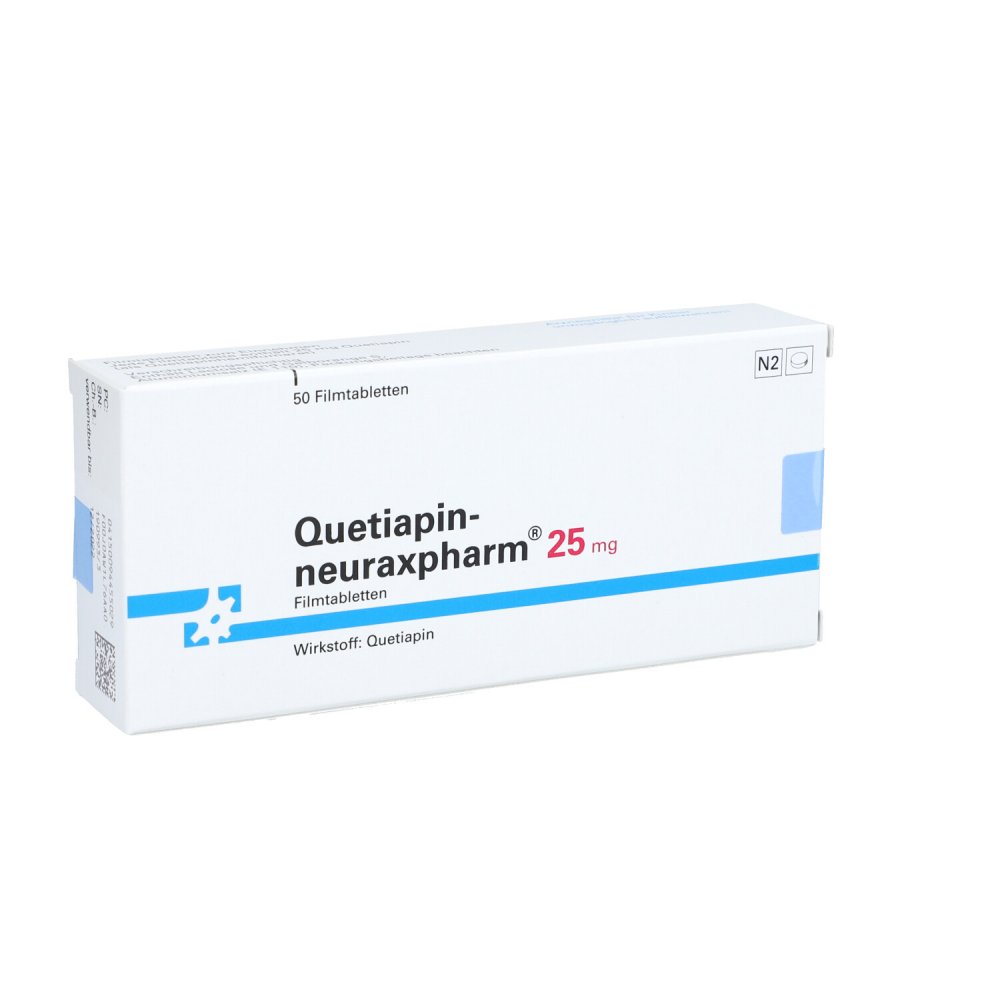 Quetiapin-Neuraxpharm 25 Mg Filmtabletten (50 stk)