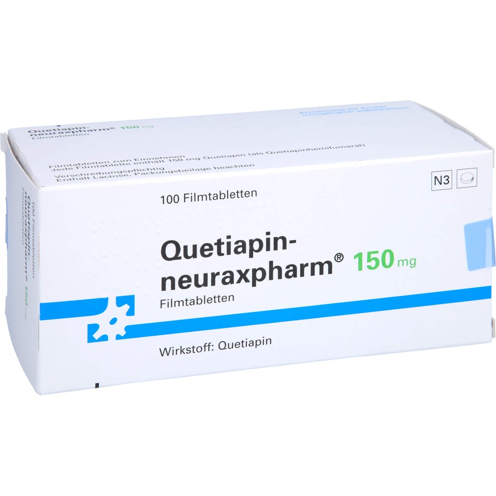 Quetiapin-Neuraxpharm 150 Mg Filmtabletten (100 stk)