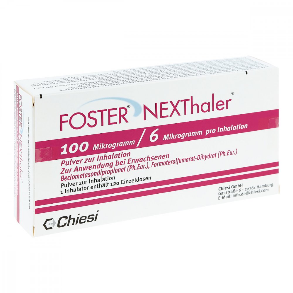 Foster Nexthaler 100/6 Μg 120 Ed Inhalationspulver (1 stk)