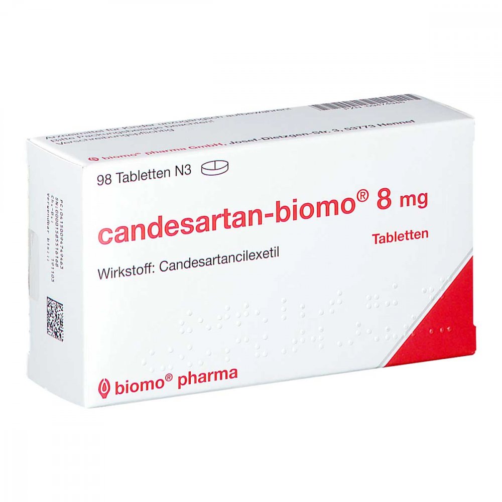 Candesartan-Biomo 8 Mg Tabletten (98 stk)