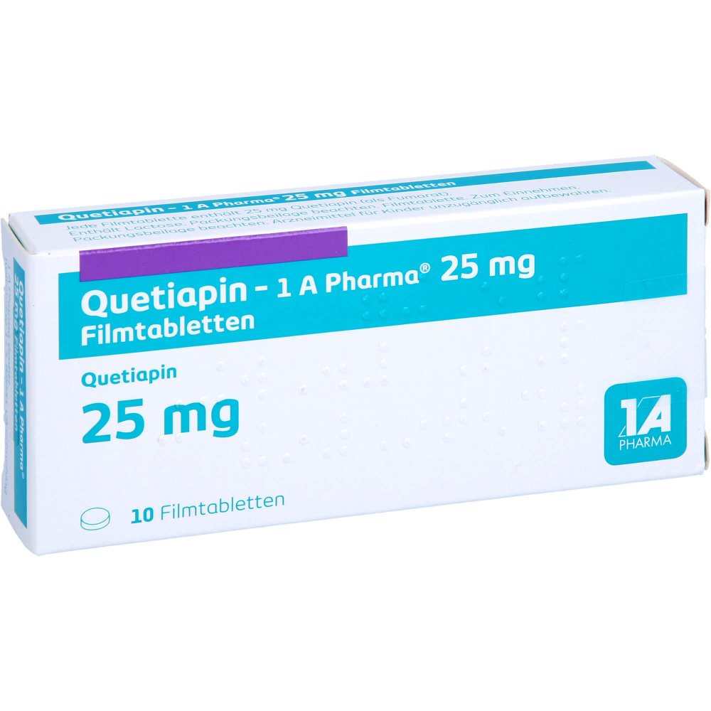 Quetiapin-1a Pharma 25 Mg Filmtabletten (10 stk)