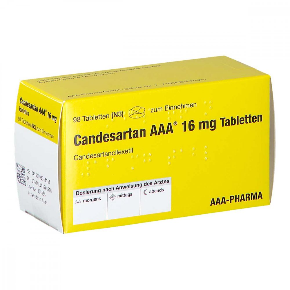 Candesartan Aaa 16 Mg Tabletten (98 stk)
